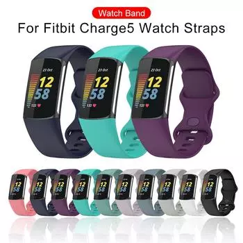 Силиконовый ремешок для часов, сменный ремешок для Fitbit Charge 5, спортивный ремешок, сменный ремешок для умных часов, аксессуары L
