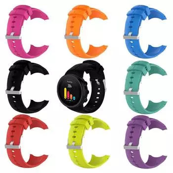 Силиконовый ремешок для часов Suunto Spartan Ultra Smart Watch Band чёрный