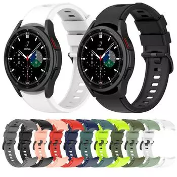 Силиконовый ремешок для Galaxy Watch 5 40 44 мм/Watch5 Pro 45 мм, умный ремешок для часов, браслет Watch4 Classic 46 42 мм