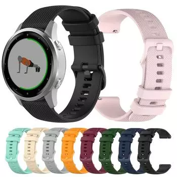 Силиконовый ремешок для Garmin Vivoactive 3 4 4S, сменный ремешок для умных часов Garmin Venu 2 2S For Garmin Vivoactive 4S армия зеленый