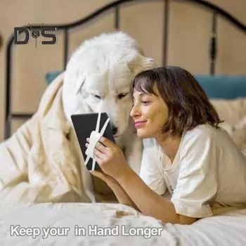 Силиконовый ремешок для планшетов Kindle, универсальный, высокоэластичный, безопасный, легкий, держатель для электронных книг, аксессуары Kindle чёрный