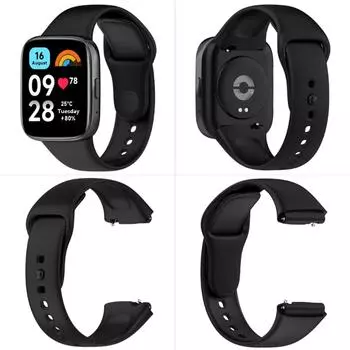 силиконовый ремешок для Redmi Watch 3 Active/3 Lite, сменный браслет-браслет для Xiaomi Redmi Watch 3 Lite 3 Active, аксессуары для ремешка для часов Redmi Watch 3 небесно-голубой