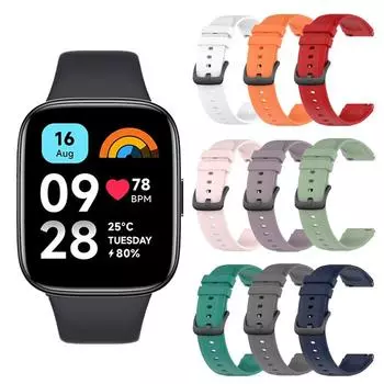 Силиконовый ремешок для Redmi Watch 3 Lite, аксессуары, сменный браслет, браслет для Xiaomi Redmi Watch 3, активный ремешок Correa
