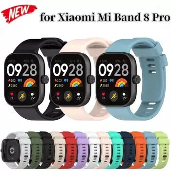 Силиконовый ремешок для Redmi Watch 4, аксессуары для умных часов, официальный сменный браслет для Xiaomi Mi Band 8 Pro Correa
