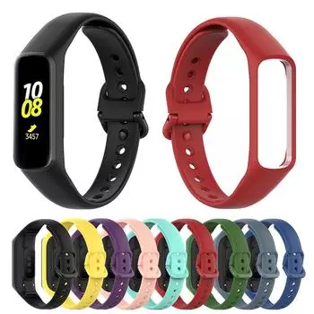 Силиконовый ремешок для Samsung Galaxy Fit-e R375 SM-R375 Браслет-браслет чёрный