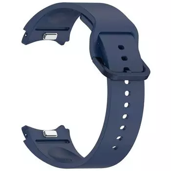 Силиконовый ремешок для Samsung Galaxy Watch7/FE/6/6 classic/5/5 pro/4/4 classic, силиконовый цветной ремешок с плоской пряжкой для умных часов Indigo