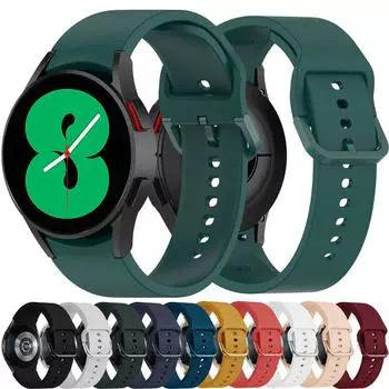 Силиконовый ремешок для Samsung Galaxy Watch 4 classic, 46 мм, 42 мм, умные часы Ridge, спортивный браслет, Galaxy Watch 4, 44 мм, 40 мм, ремешок