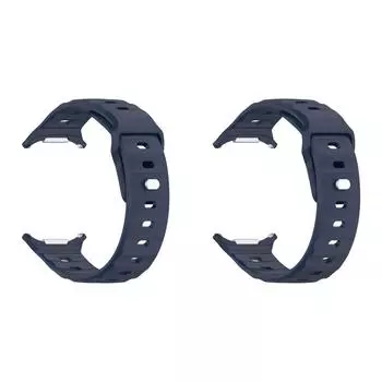 Силиконовый ремешок для Samsung Galaxy Watch 7 Ultra 47 мм (Темно-синий)