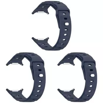 Силиконовый ремешок для Samsung Galaxy Watch 7 Ultra 47 мм (Темно-синий)