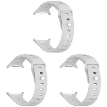 Силиконовый ремешок для Samsung Galaxy Watch 7 Ultra 47 мм (Светло-серый)