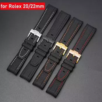 Силиконовый ремешок для Swatch X Omega Moonswatch для Rolex 20 мм 22 мм, мягкий водонепроницаемый изогнутый сменный ремешок для часов для мужчин и женщин