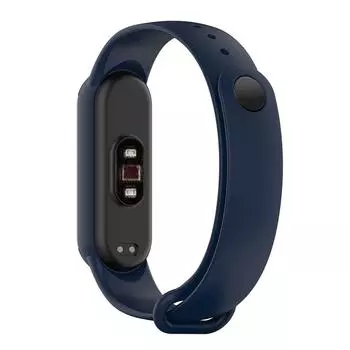 ` Силиконовый ремешок для умных часов Mi Band 6/6 NFC/5 (Темно-синий)
