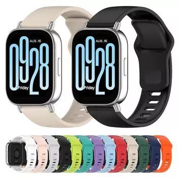 Силиконовый ремешок для умных часов Redmi Watch 5 Active/Lite For Redmi Watch 5 Active чёрный