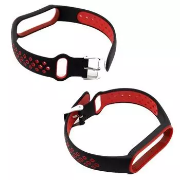Силиконовый ремешок для Xiaomi Mi band 3 4 5 6 7 Браслет Sport miband 6 7Replacement Wristband Double Buckle Correa Belt Accessorise For Xiaomi Band 7