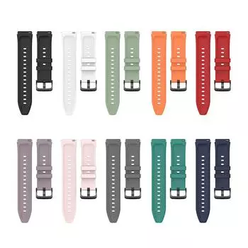 Силиконовый ремешок для Xiaomi Watch S1 22 мм, сменный браслет для часов чёрный