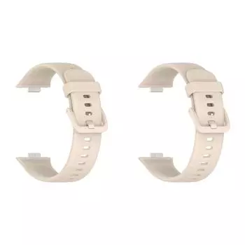 Силиконовый ремешок, дышащий, сменный браслет для Huawei Watch Fit 3 (слоновая кость)