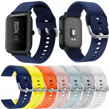 Силиконовый ремешок на запястье для Xiaomi Huami Amazfit Bip Молодежные часы Высокое качество Сменный силиконовый ремешок для часов Браслет Аксессуары