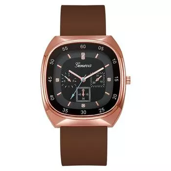 Силиконовый ремешок Наручные часы Простые электронные часы Новые кварцевые часы Женские