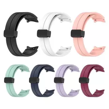 Силиконовый ремешок с магнитной застежкой для Samsung Galaxy Watch Ultra 7 Black