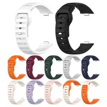 Силиконовый ремешок водонепроницаемый сменный браслет с защитой от пота спортивный браслет для умных часов Huawei Watch Fit 3 B