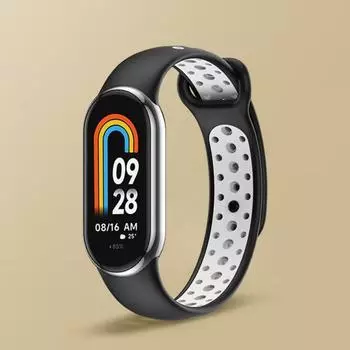 Силиконовый ремешок Yousheng для часов Mi Band 8 TPU водонепроницаемый, устойчивый к поту, регулируемая длина, сменные аксессуары для часов