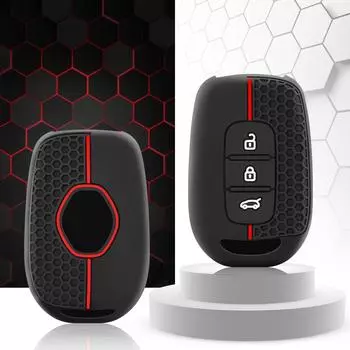 Силиконовый резиновый чехол для автомобильного ключа для Renault Duster Dacia Scenic Master Megane 2016 2017 Fob 3 2 кнопки дистанционного ключа белый