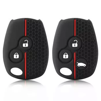 Силиконовый резиновый чехол для автомобильного ключа для Renault Kangoo DACIA Scenic Megane Sandero Captur Twingo Modu чёрный
