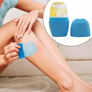 Силиконовый ролик для льда для лица 2024 Новый ролик для ухода за кожей вокруг глаз Форма для ухода за кожей лица многоразовая T1C9 Black-1pcs