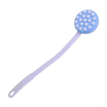 Силиконовый ролик для загара с 19 вращающимися шариками для длинной ручки, ручная ванна-щетка