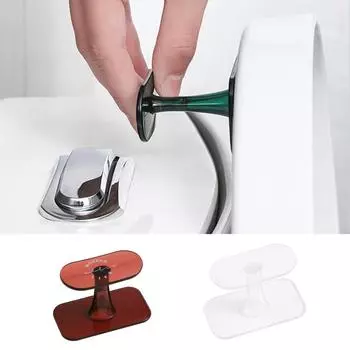 Силиконовый съемник крышки унитаза для снятия крышки унитаза в ванной комнате, негрязный ручной съемник крышки унитаза One Size зелёный