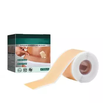 Силиконовый самоклеящийся пластырь от шрамов, 1,5 метра белый