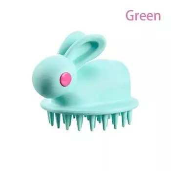 Силиконовый шампунь для головы, массажер для волос, массажная щетка для головы и тела, расческа для мытья волос белый