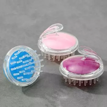 Силиконовый шампунь, массажер для волос, головы, тела, массажная щетка для головы, расческа для мытья волос, щетка для душа, ванна, спа, массажная щетка зелёный