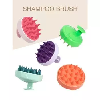 Силиконовый шампунь, массажер для волос и кожи головы, массажная щетка для тела и кожи головы, расческа с волшебной ручкой, спа-массажная щетка