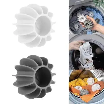 Силиконовый шарик для стирки, многоразовый инструмент для чистки одежды, средство для удаления шерсти домашних животных, стиральная машина, ловушка для кошачьей шерсти, шарик для стирки One Size
