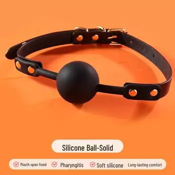 Силиконовый шарик-кляп Miji: Игрушка для взрослых унисекс, поставка в одном экземпляре solid