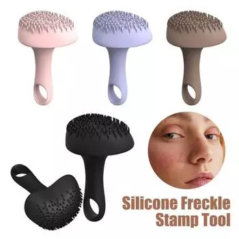 Силиконовый штамп для веснушек, естественный вид, водостойкий аппликатор для создания искусственных веснушек, многоцелевой инструмент для женского макияжа коричневый