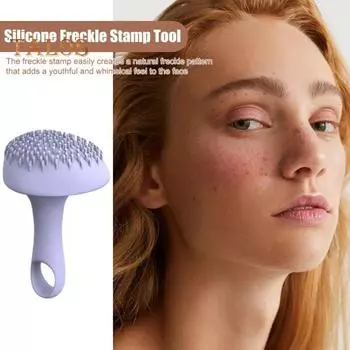 Силиконовый штамп для веснушек, естественный вид, водостойкий аппликатор для создания искусственных веснушек, многоцелевой инструмент для женского макияжа розовый