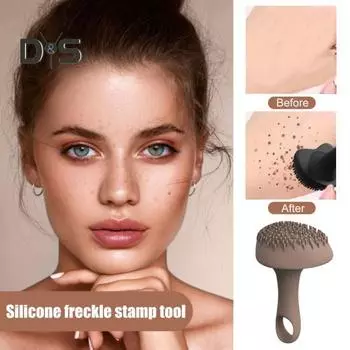 Силиконовый штамп для веснушек, естественный вид, водостойкий аппликатор для создания искусственных веснушек, многоцелевой инструмент для женского макияжа фиолетовый