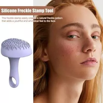 Силиконовый штамп для веснушек, натуральный вид, водонепроницаемый, аппликатор для создания искусственных веснушек, многоцелевой инструмент для женщин фиолетовый