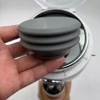 Силиконовый сильфон для кофемолки Силиконовый удерживающий сильфон для кофемолки Аксессуары для контейнера для зерен для ниши Zero серый