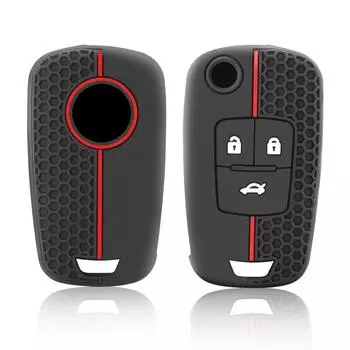 Силиконовый складной чехол для автомобильного ключа для Chevrolet Cruze Aveo Trax Sail Malibu для Opel Vauxhall Astra Corsa Meriva Insignia чёрный