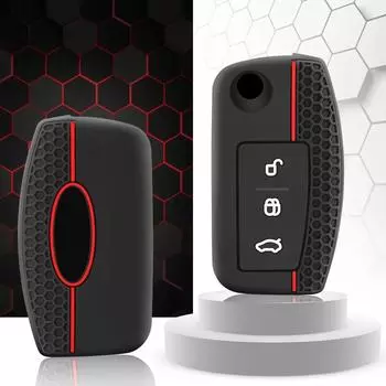 Силиконовый складной чехол для автомобильного ключа для Ford Focus 2 3 Ecosport C-Max S-Max Ka Mondeo Kuga Galaxy Fiesta брелок аксессуары красный