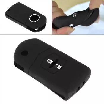 Силиконовый складной чехол для ключей с 2 кнопками, подходит для Mazda 2 3 5 6 BT50 CX-5 CX-7 CX-9 RX8