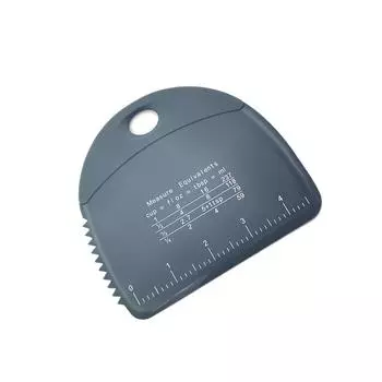 Силиконовый скребок для еды Скребки с измерительной шкалой Инструменты для выпечки Пицца Торт Лопатка Для Дома Кухня Приготовление Пищи Гаджеты чёрный