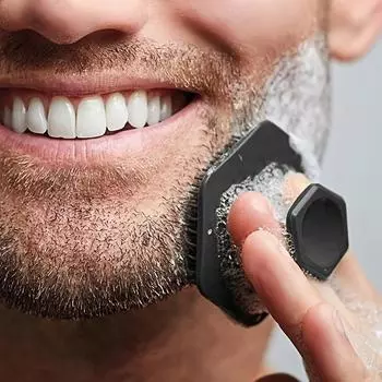 Силиконовый скребок для лица, 1 упаковка мягкого силиконового очищающего средства для лица и массажная щетка чёрный