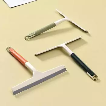 Силиконовый скребок для мытья окон, скребок для мытья стекол, скребок для мытья стекол, инструмент для чистки стекол, аксессуары для ванной комнаты зелёный