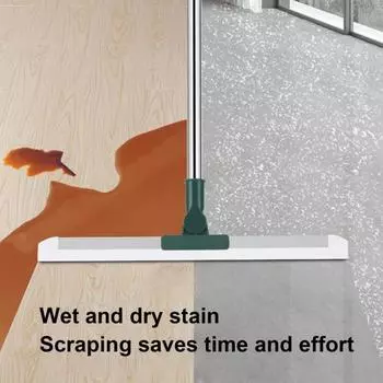 Силиконовый скребок для пола Yousheng с выдвижной ручкой из нержавеющей стали, щетка для ванной комнаты, инструменты для чистки плиточного пола L