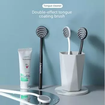 Силиконовый скребок для языка и гель для чистки Doctor Chen для взрослых - японский инструмент для ухода за полостью рта