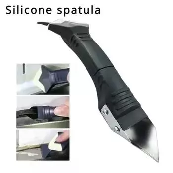 Силиконовый скребок для удаления клея, нож, угол, красота, щелевая лопатка, инструмент, скребок для затирки, набор 5 в 1, многофункциональный инструмент для конопли